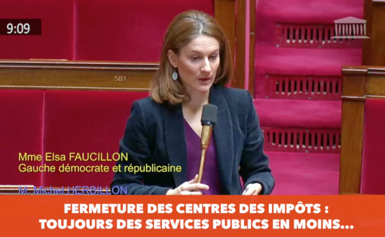 QUESTION SUR LA FERMETURE DES CENTRES DES IMPÔTS