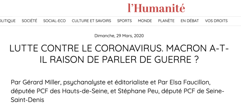 ON A BESOIN D’UN « ÉTAT DE DROIT », PAS D’UN « ÉTAT DE GUERRE »