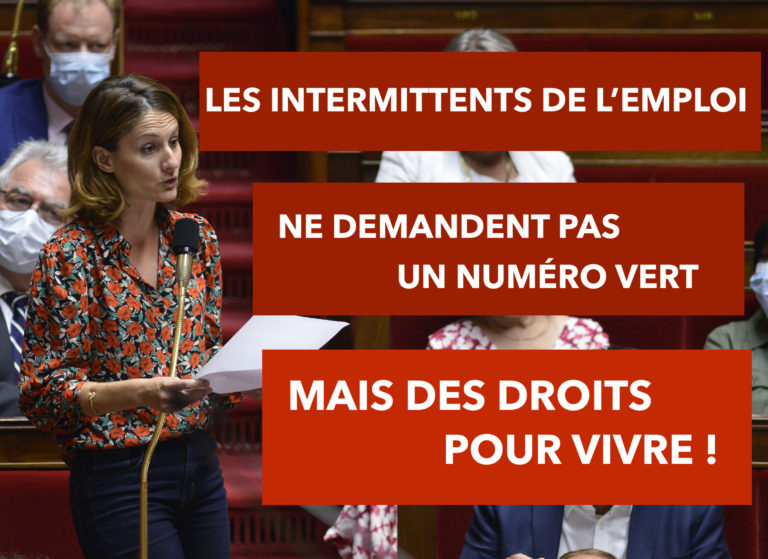Les intermittents de l’emploi ne demandent pas un numéro vert mais des droits pour vivre !