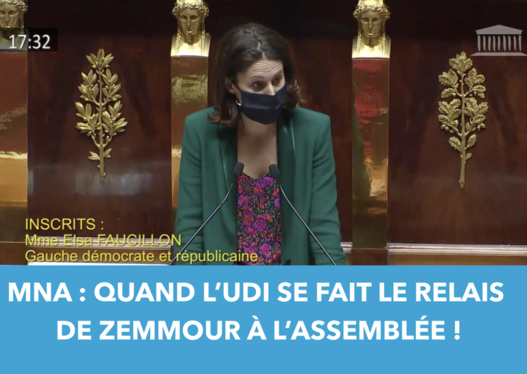 Quand l’UDI se fait le relais de Zemmour à l’Assemblée.