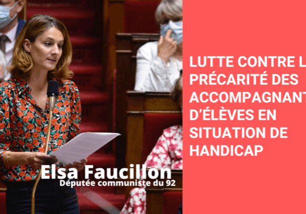 LUTTE CONTRE LA PRÉCARITÉ DES ACCOMPAGNANT.E.S D’ÉLÈVES EN SITUATION DE HANDICAP